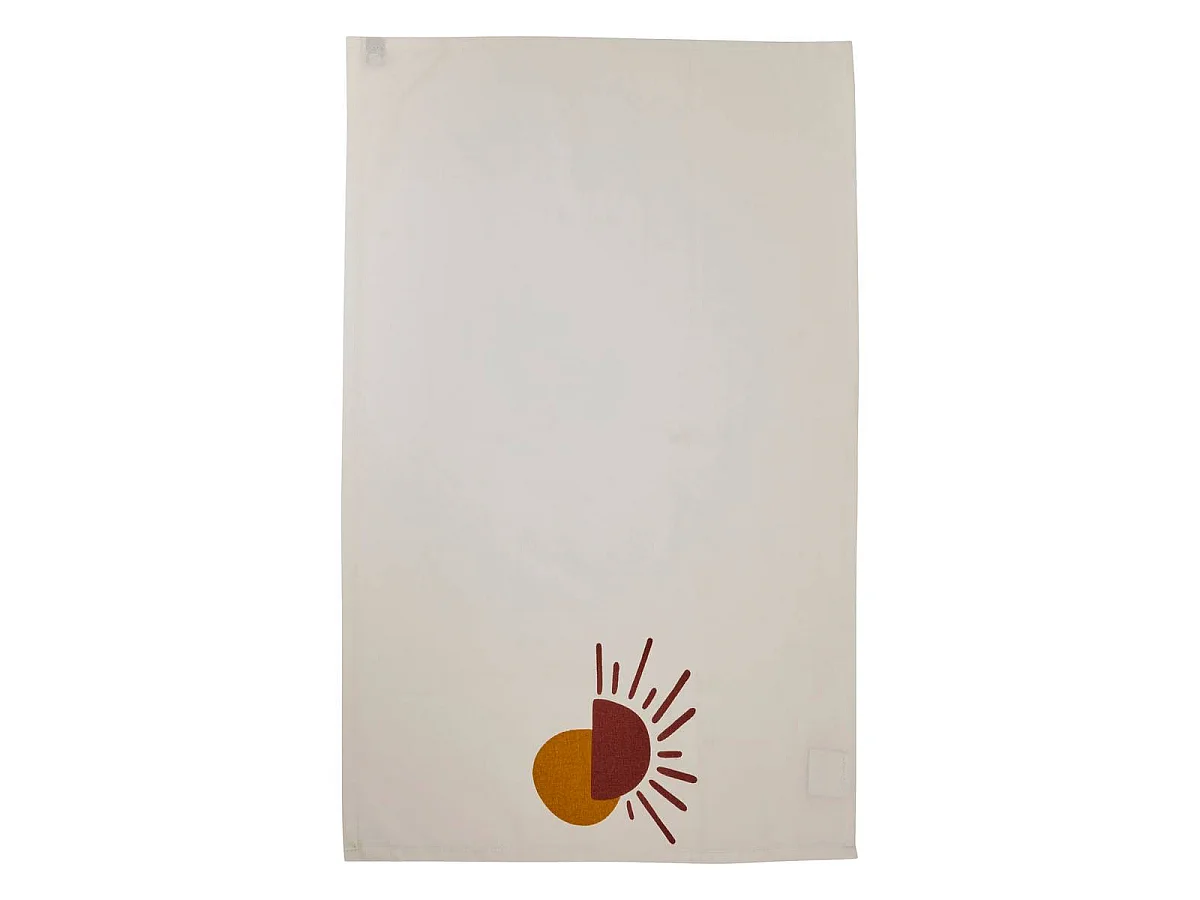 Lot de 3 Torchons de Cuisine "Solaris" 45x70cm Ocre