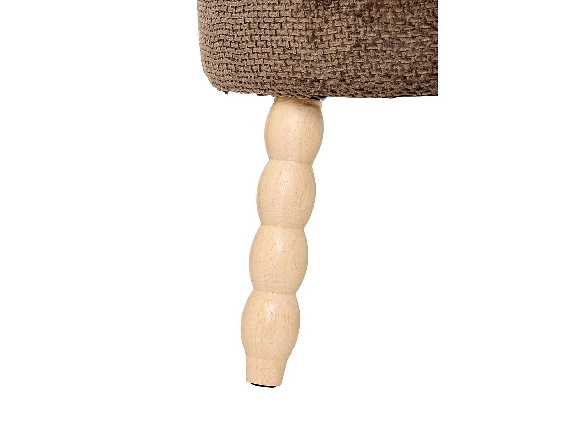 Tabouret d'Appoint Chenille "Spolo" 39cm Tonka