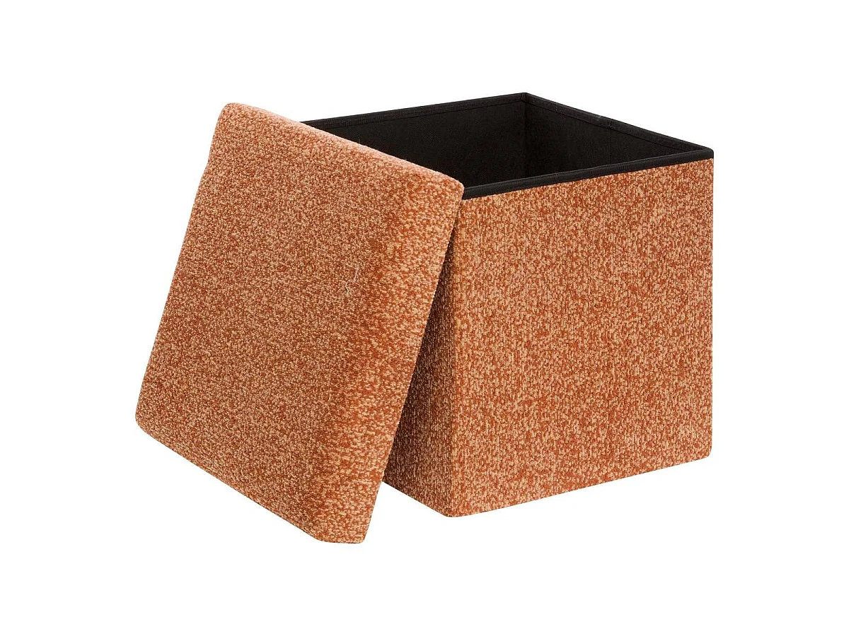 Pouf Coffre Pliable "Oxia" 38cm Ambre
