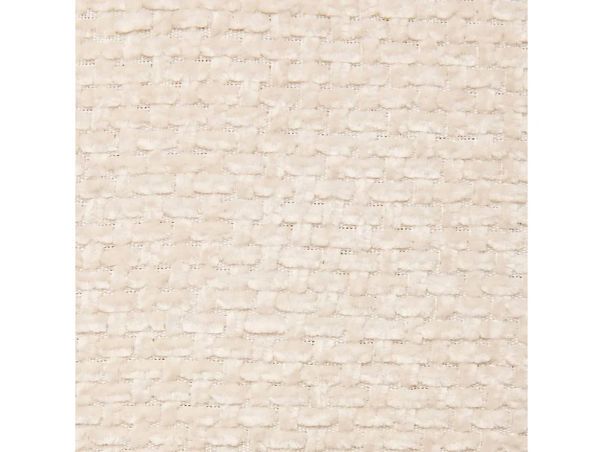 Tabouret d'Appoint Chenille "Spolo" 39cm Blanc