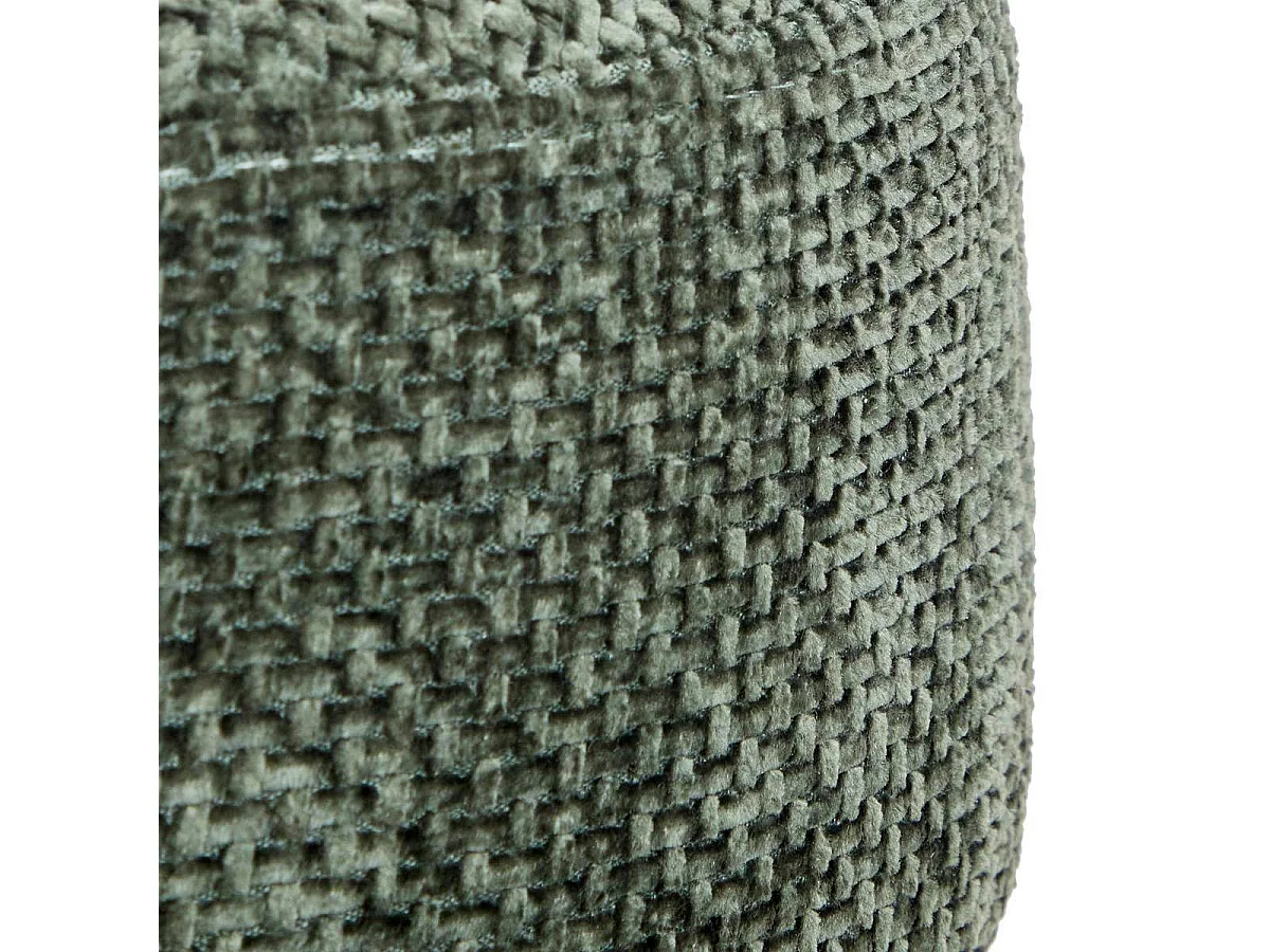 Tabouret d'Appoint Chenille "Spolo" 39cm Vert Cèdre