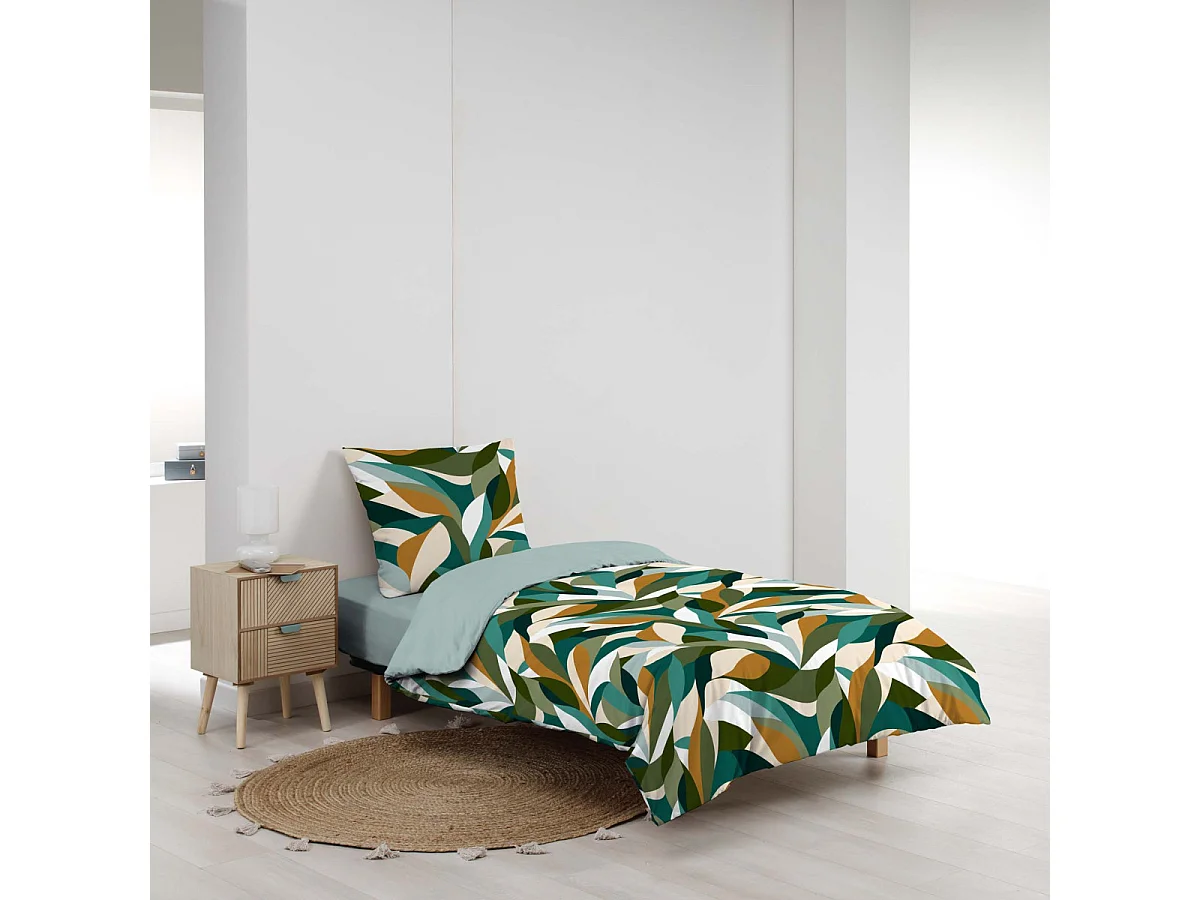 Parure de Lit 2 Pièces "Swan" 140x200cm Multicolore