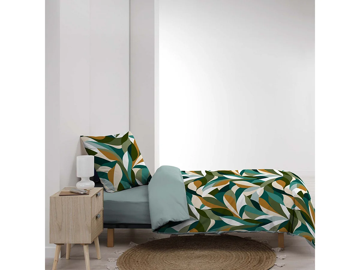 Parure de Lit 2 Pièces "Swan" 140x200cm Multicolore