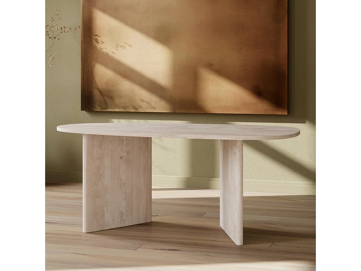 Table à Manger Design "Grönvik" 180cm Naturel