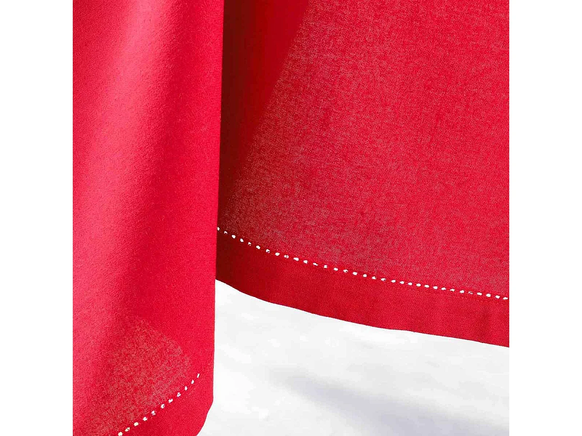 Nappe Rectangulaire "Charline" 140x240cm Rouge