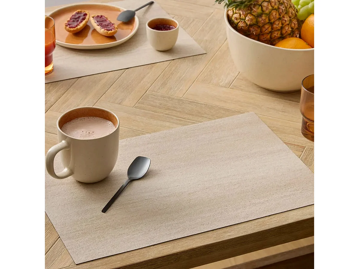 Set de Table "Authentique" 30x45cm Travertin