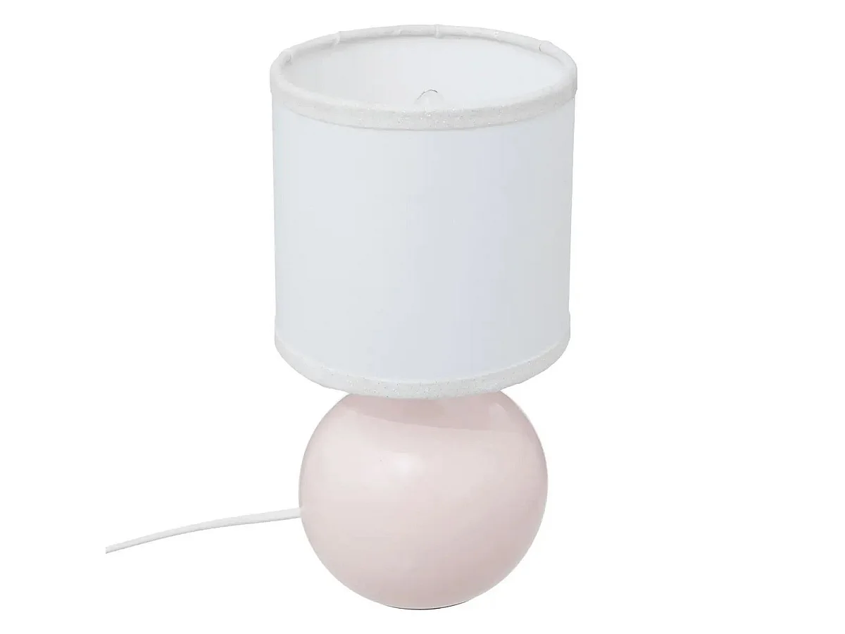 Lampe à Poser Enfant "Timéo" 24cm Rose Clair