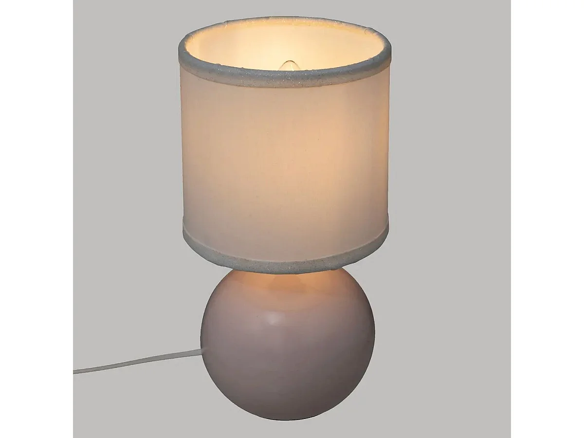 Lampe à Poser Enfant "Timéo" 24cm Rose Clair