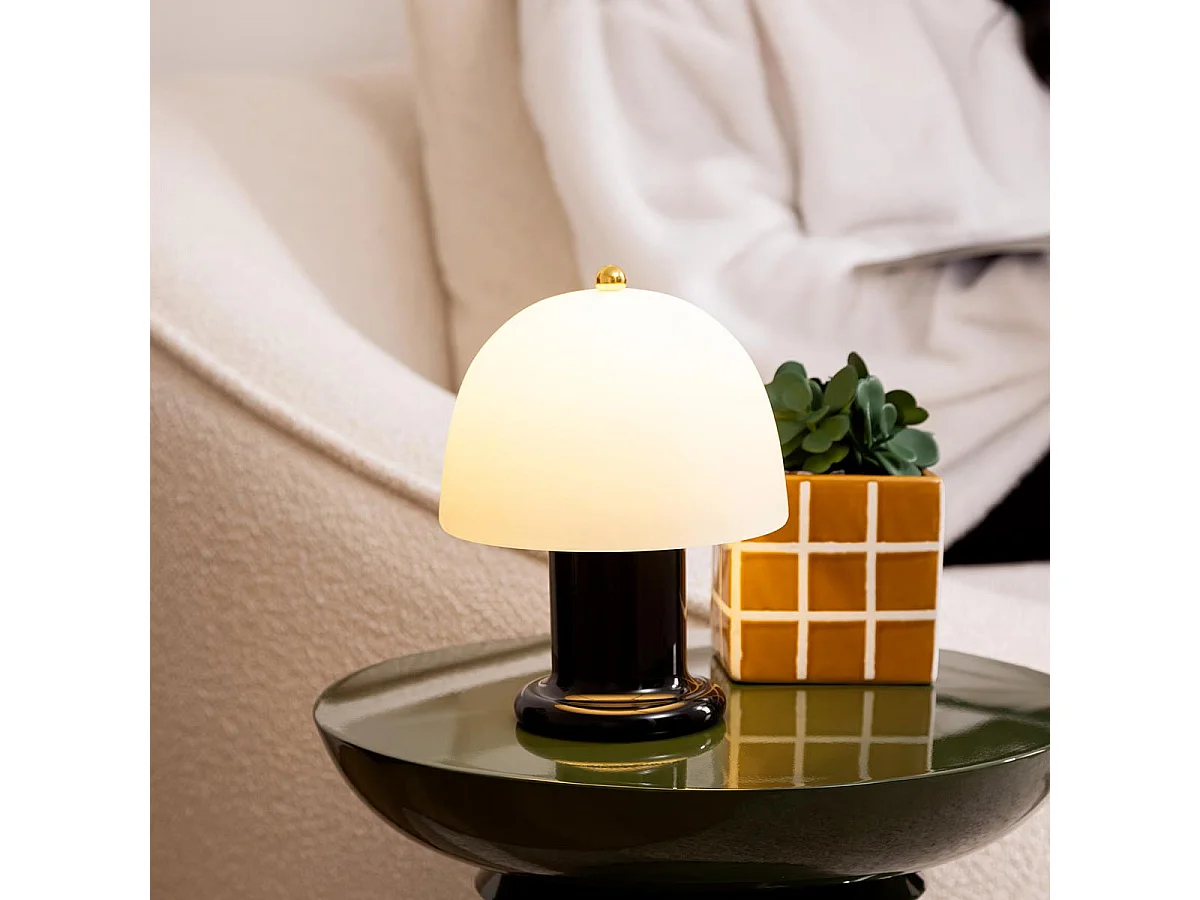 Lampe à Poser LED "Rick" 21cm Noir