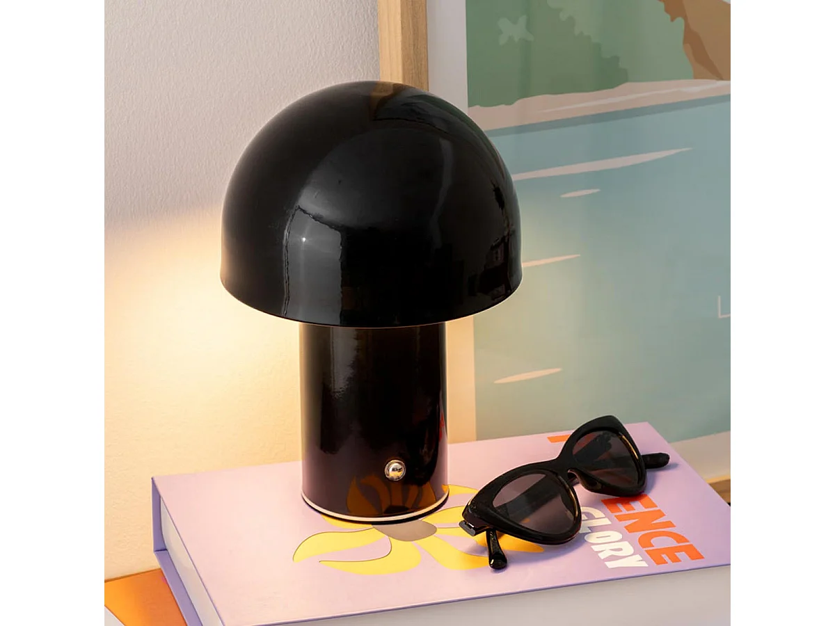 Lampe à Poser LED en Métal "Zola" 20cm Noir