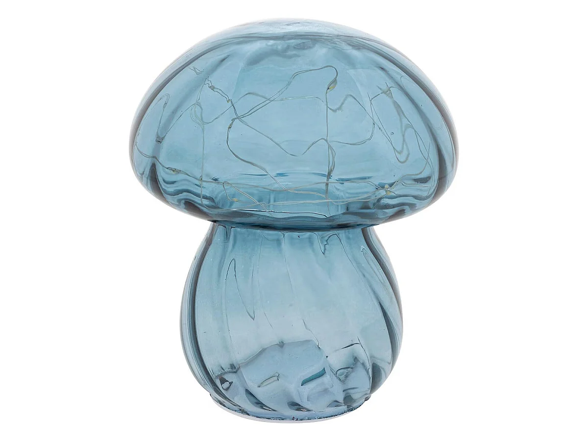 Lampe à Poser Champignon "Malu" 15cm Bleu