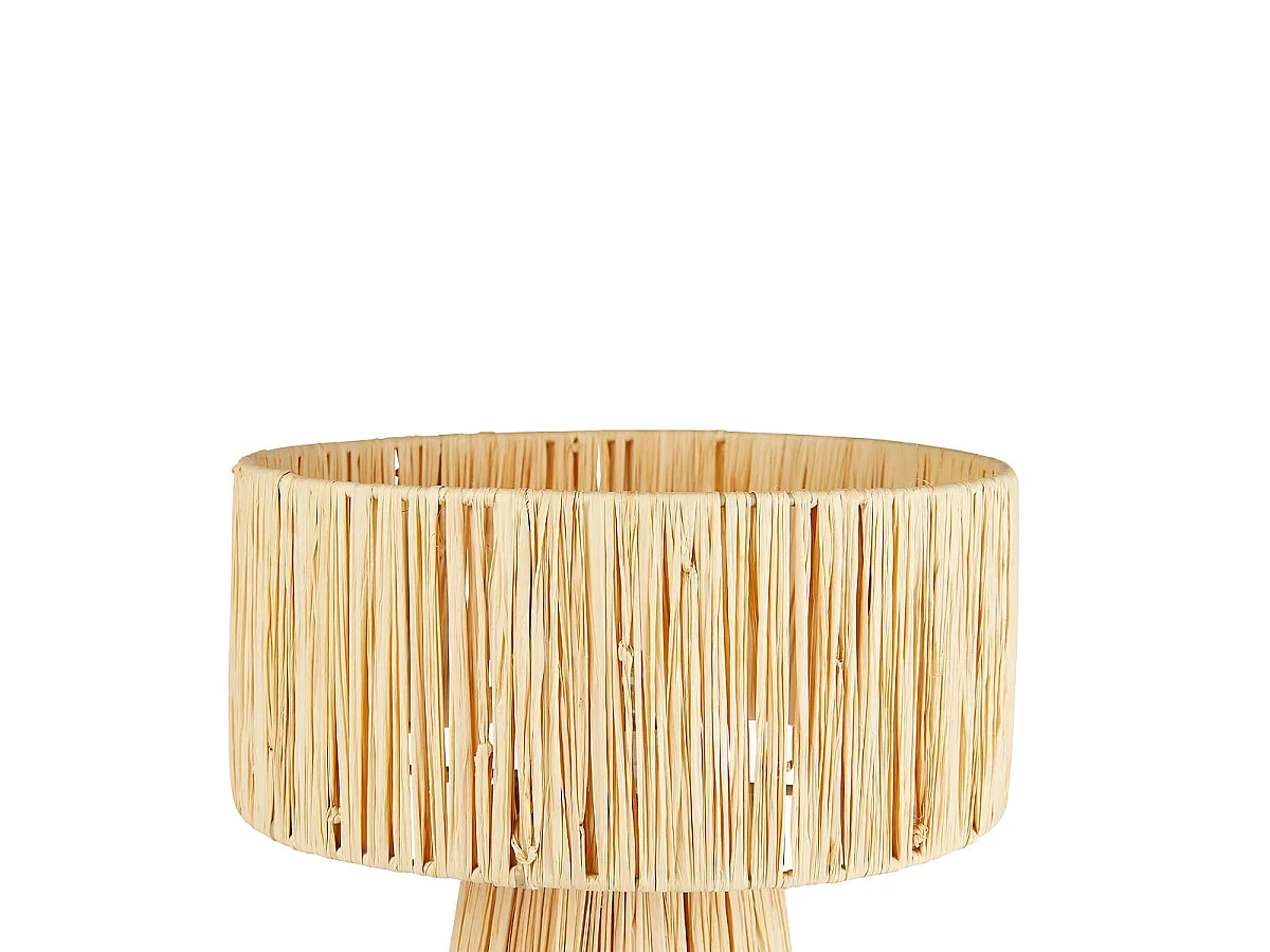 Lampe à Poser en Raphia "Orane" 34cm Naturel