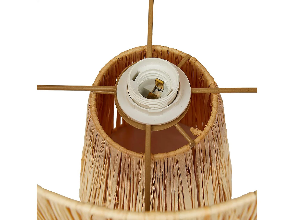 Lampe à Poser en Raphia "Orane" 34cm Naturel