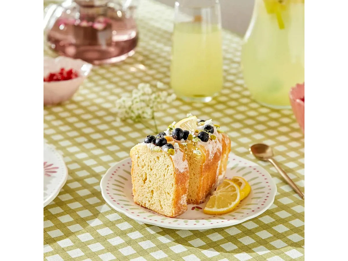 Lot de 6 Assiettes à Dessert "Fleur de Rose" 19cm Multicolore
