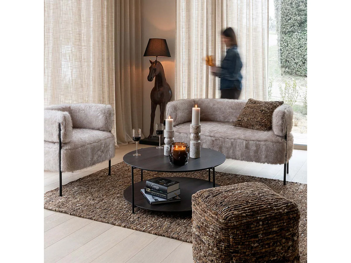 Tapis Tissé en Laine "Wild" 160x230cm Marron
