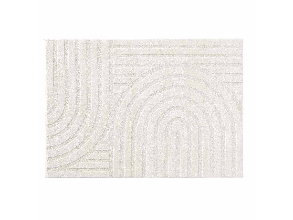 Tapis Déco en Relief "Maximus" 160x230cm Naturel