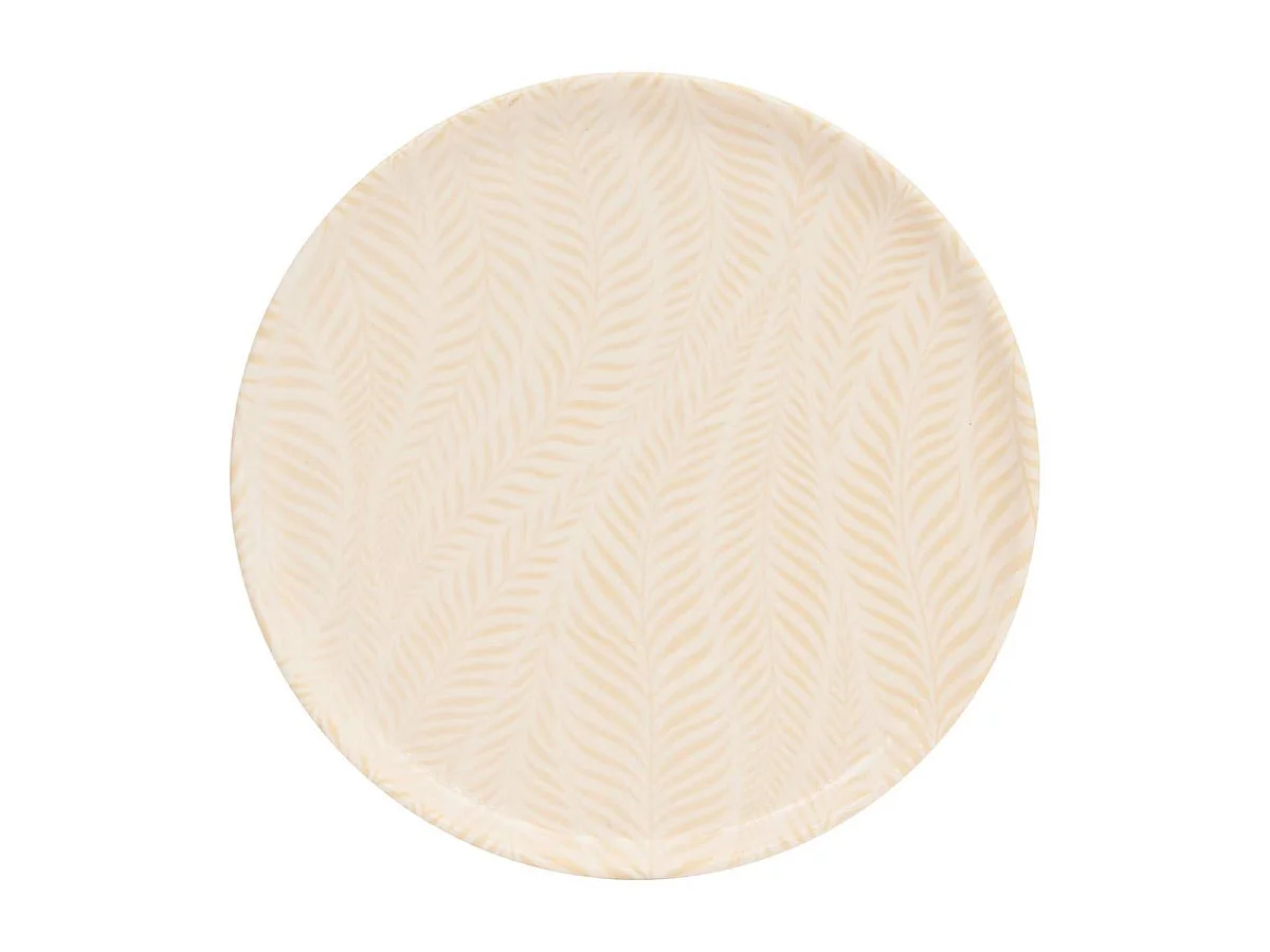 Lot de 6 Assiettes à Dessert "Gina" 22cm Crème