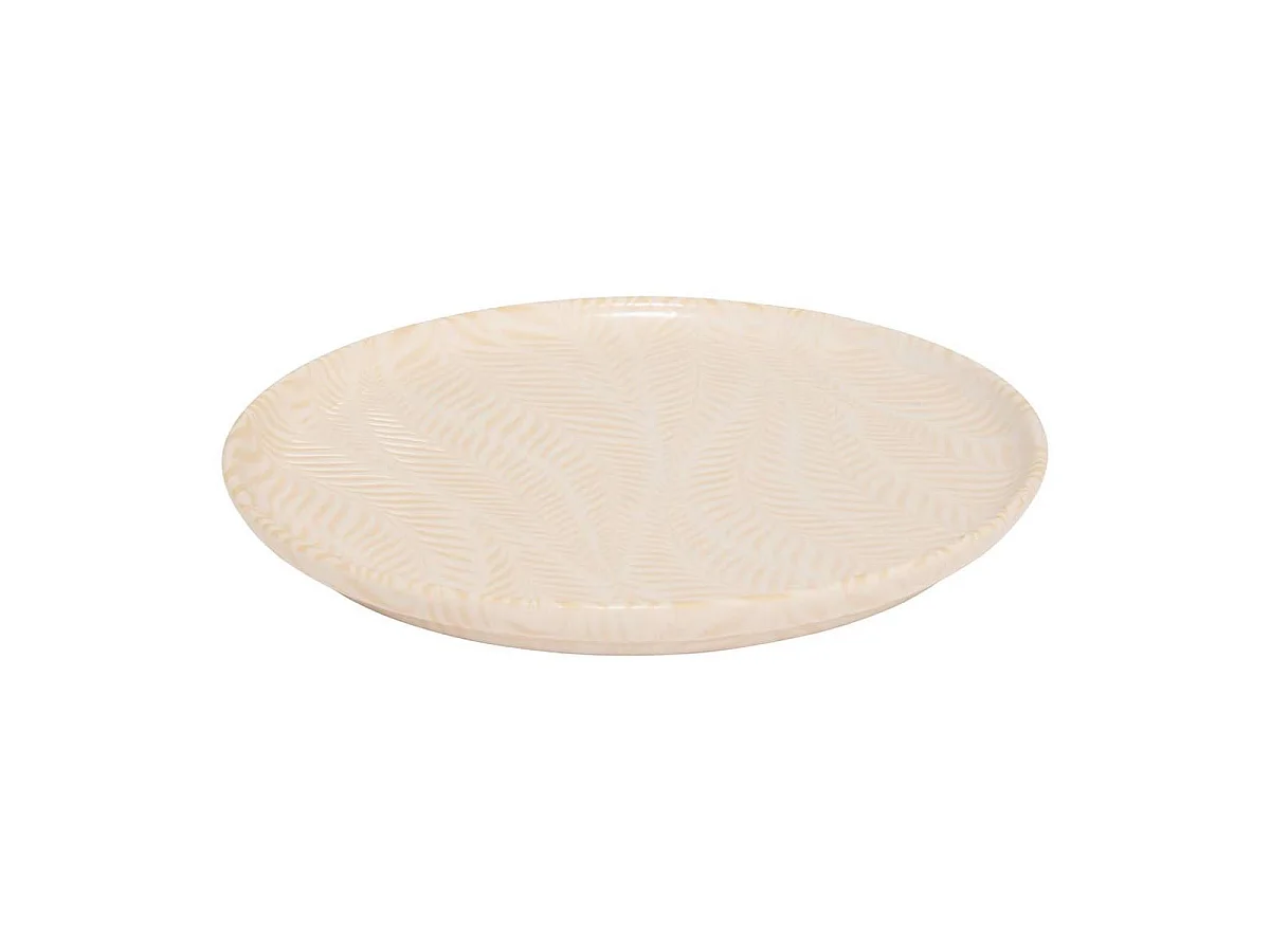 Lot de 6 Assiettes à Dessert "Gina" 22cm Crème