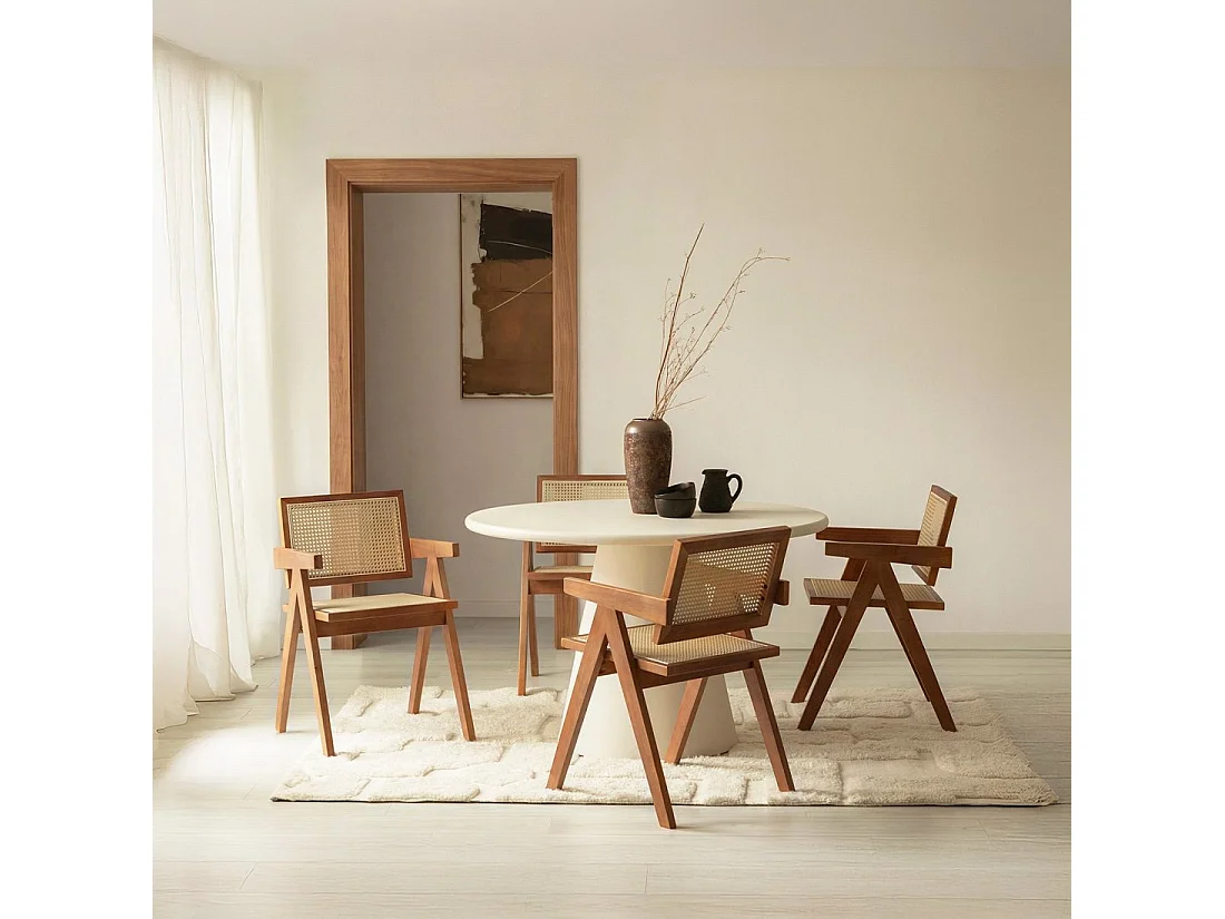 Silla de comedor de Madera Nogal 80 x 51- Nelha