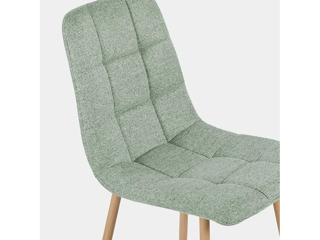 Chaise de salle à manger en tissu menthe 43x88 cm-Ailan