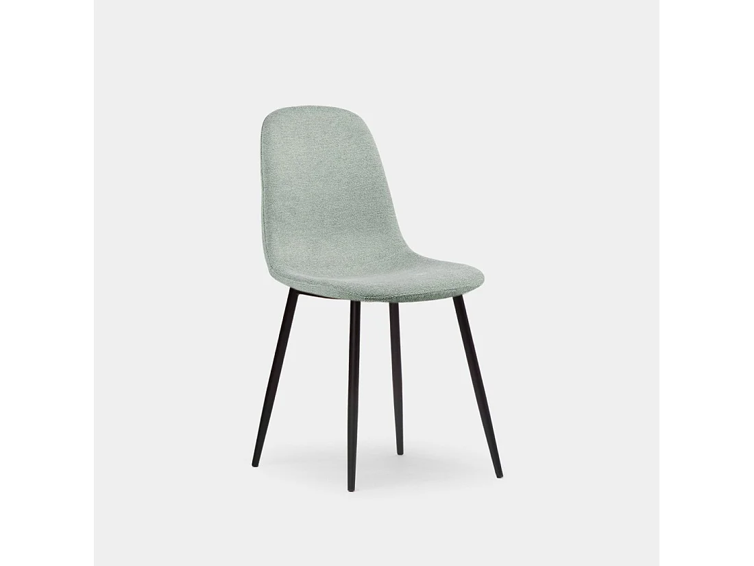 Chaise de salle à manger en tissu menthe 43x87 cm-Ellis