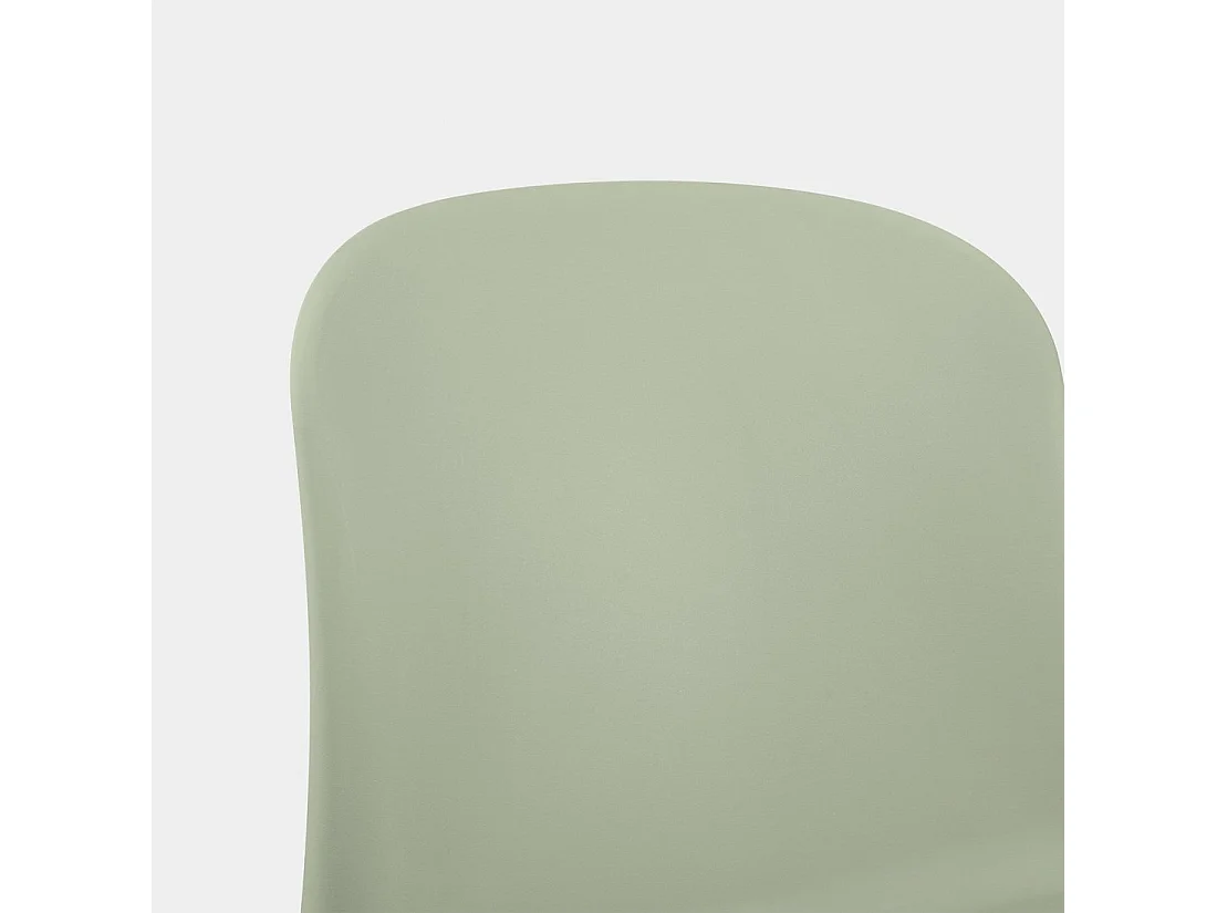 Chaise de jardin en plastique vert 50x79 cm-Ethan