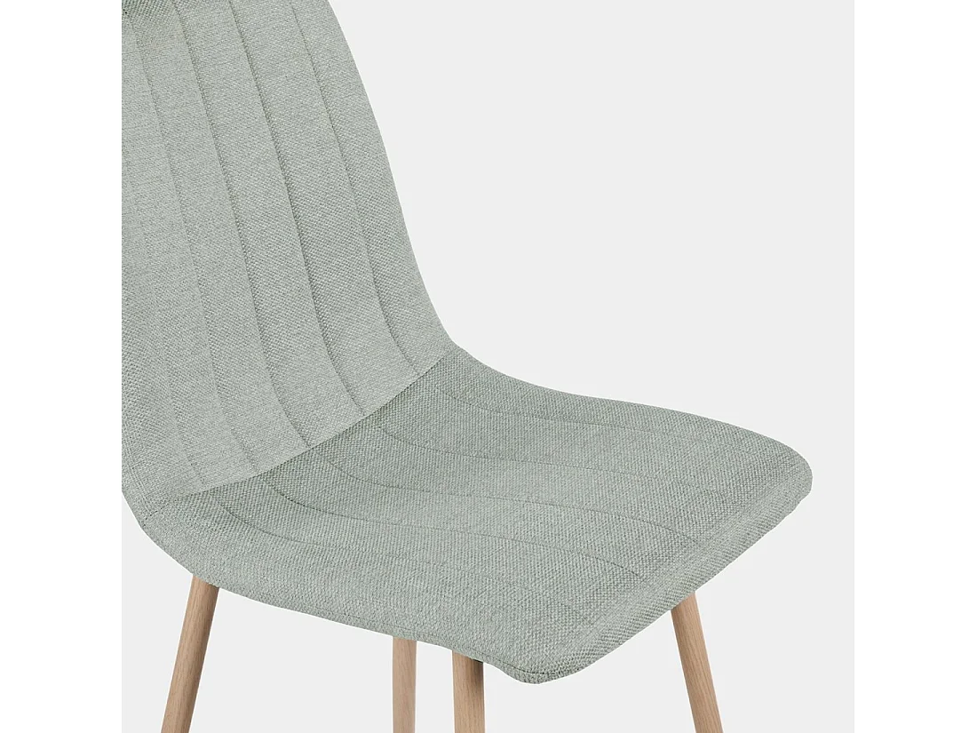 Chaise de salle à manger en tissu menthe 44x89 cm-Robbie