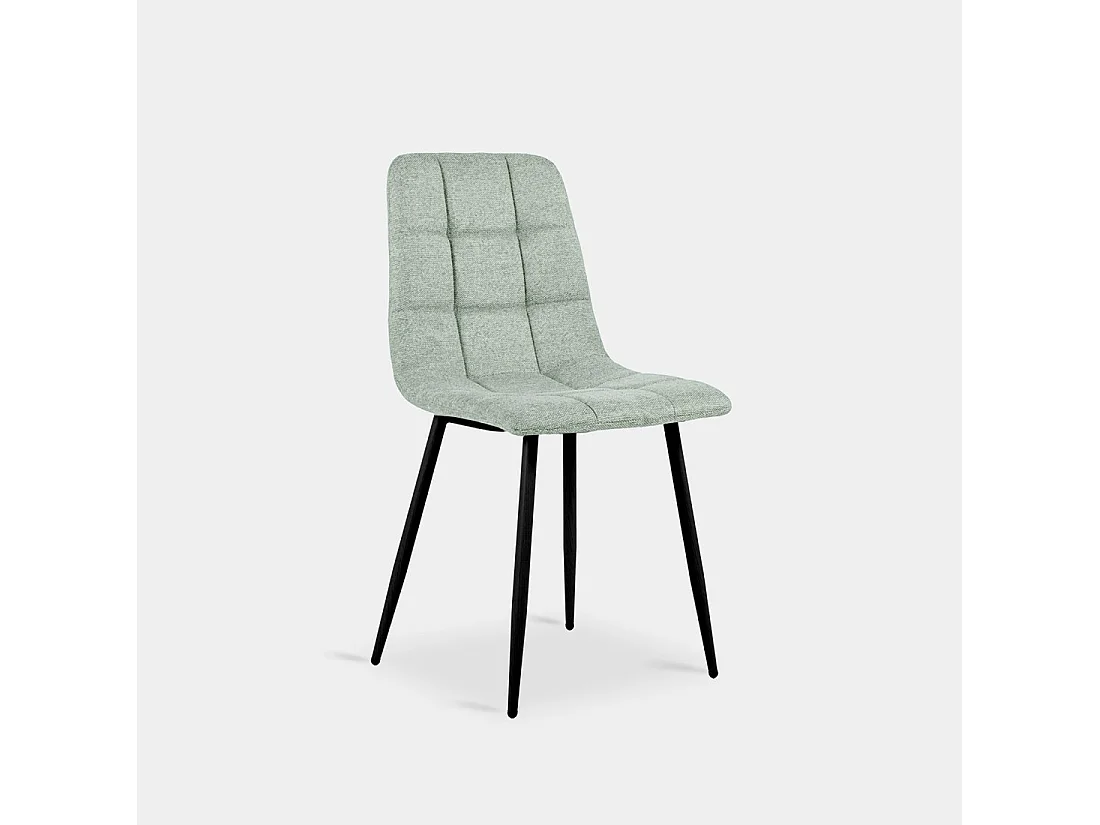 Chaise de salle à manger en tissu menthe 43x88 cm-Ailan