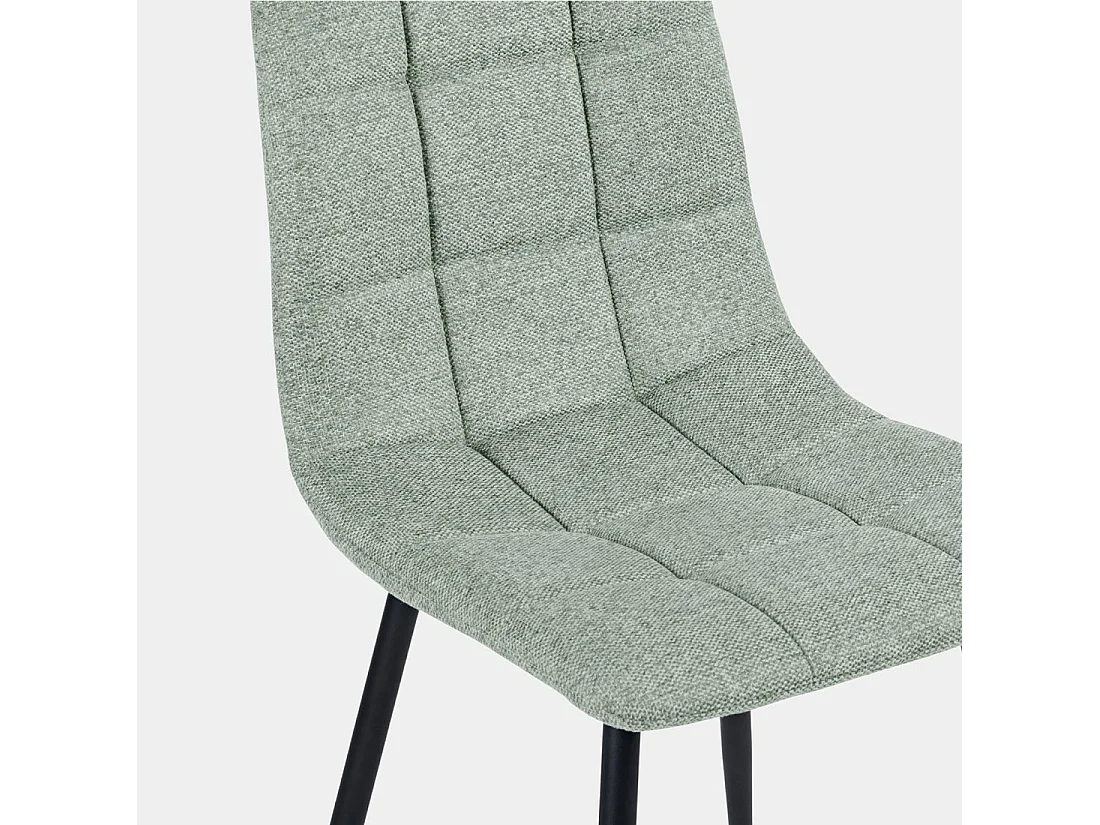 Chaise de salle à manger en tissu menthe 43x88 cm-Ailan