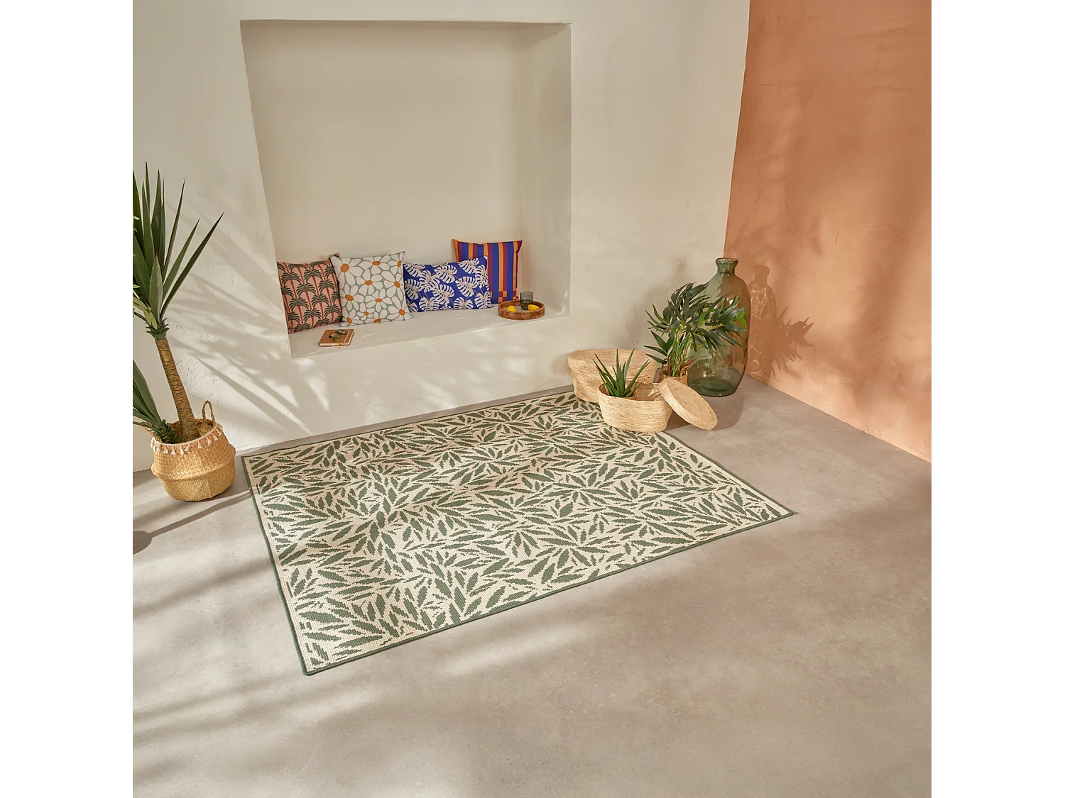 Tapis Intérieur & Extérieur "Ilanga" 100x150cm Vert