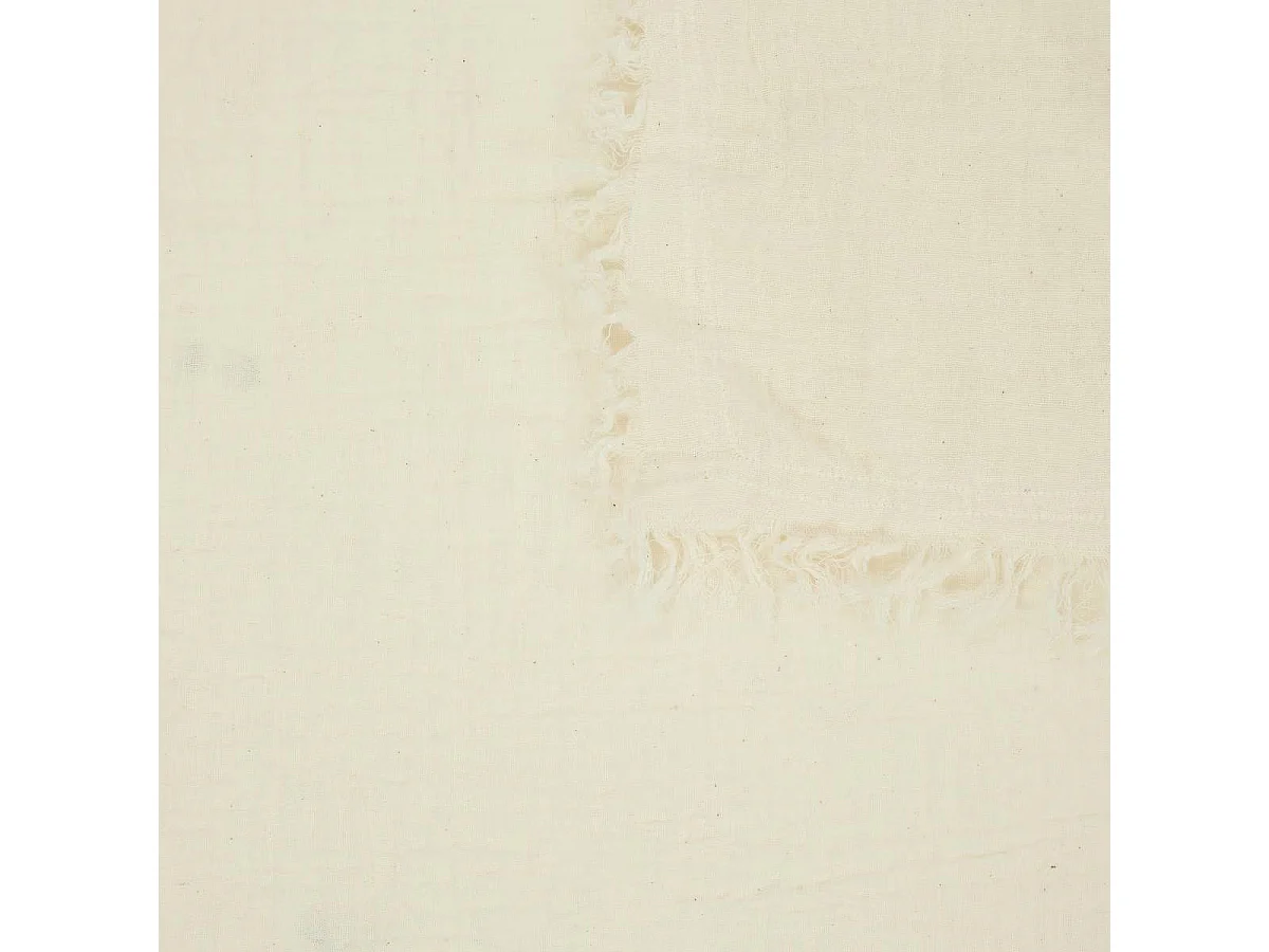 Nappe en Gaze de Coton "Vela" 150x250cm Blanc Chaud