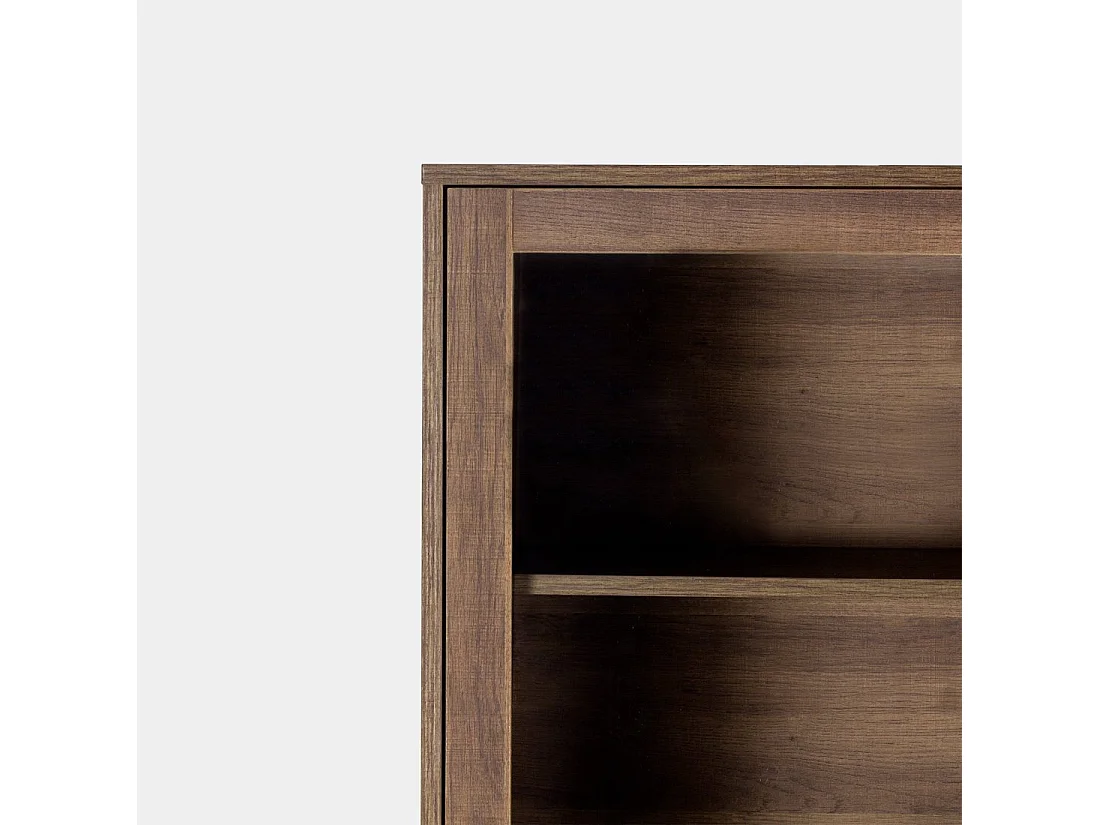 Vitrina de Madera Nogal 171 cm x 110 cm- Evoke