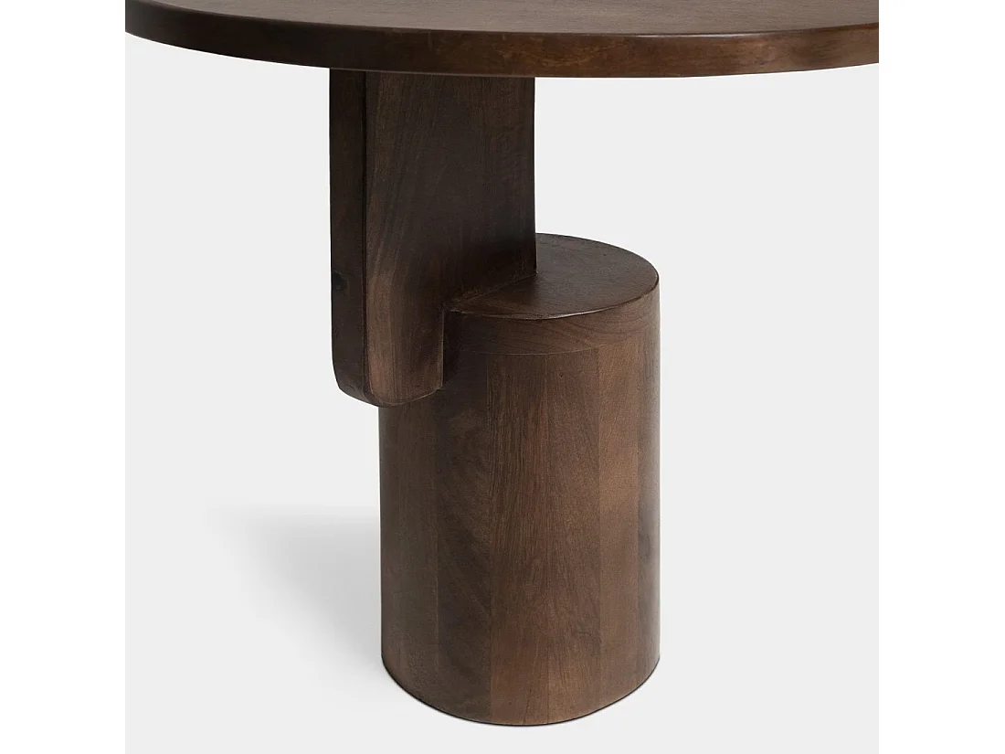 Table d'appoint en bois noyer 45x51 cm-Munk