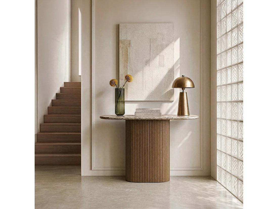 Console en marbre 122x75 cm-Veyra