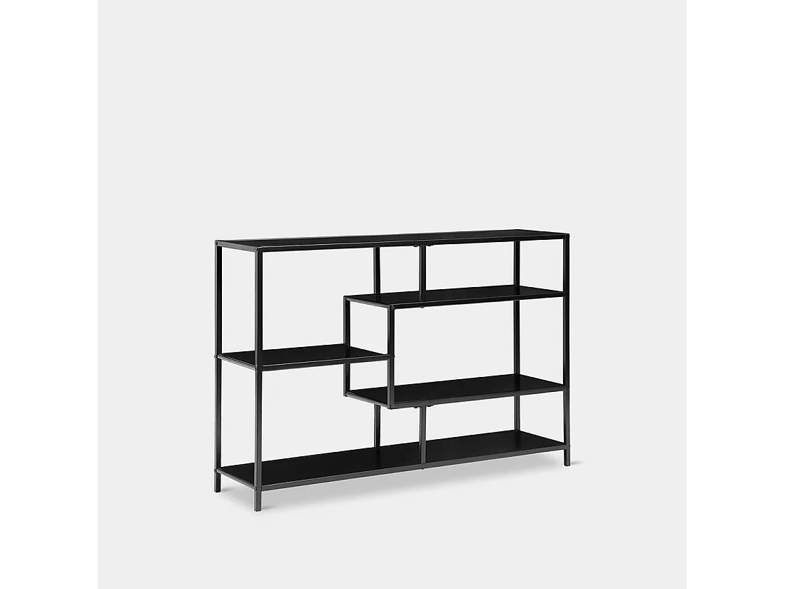 Estantería baja de Metal Negro 78 x 114- Ewan