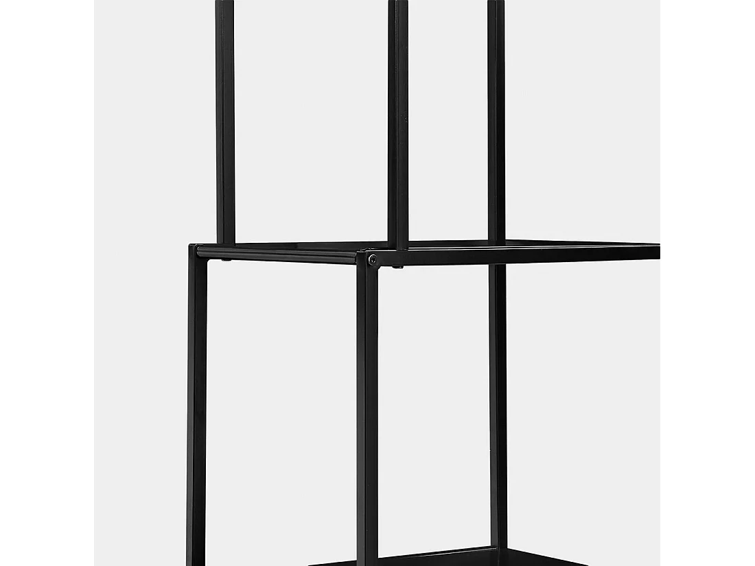 Estantería alta de Metal Negro 185 x 77- Ewan
