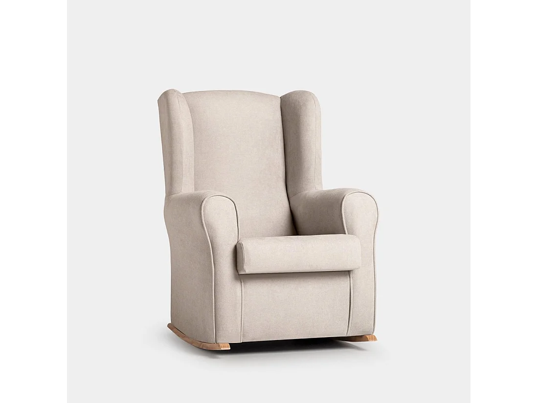Fauteuil d'allaitement en tissu beige topo 76x98 cm-Lily
