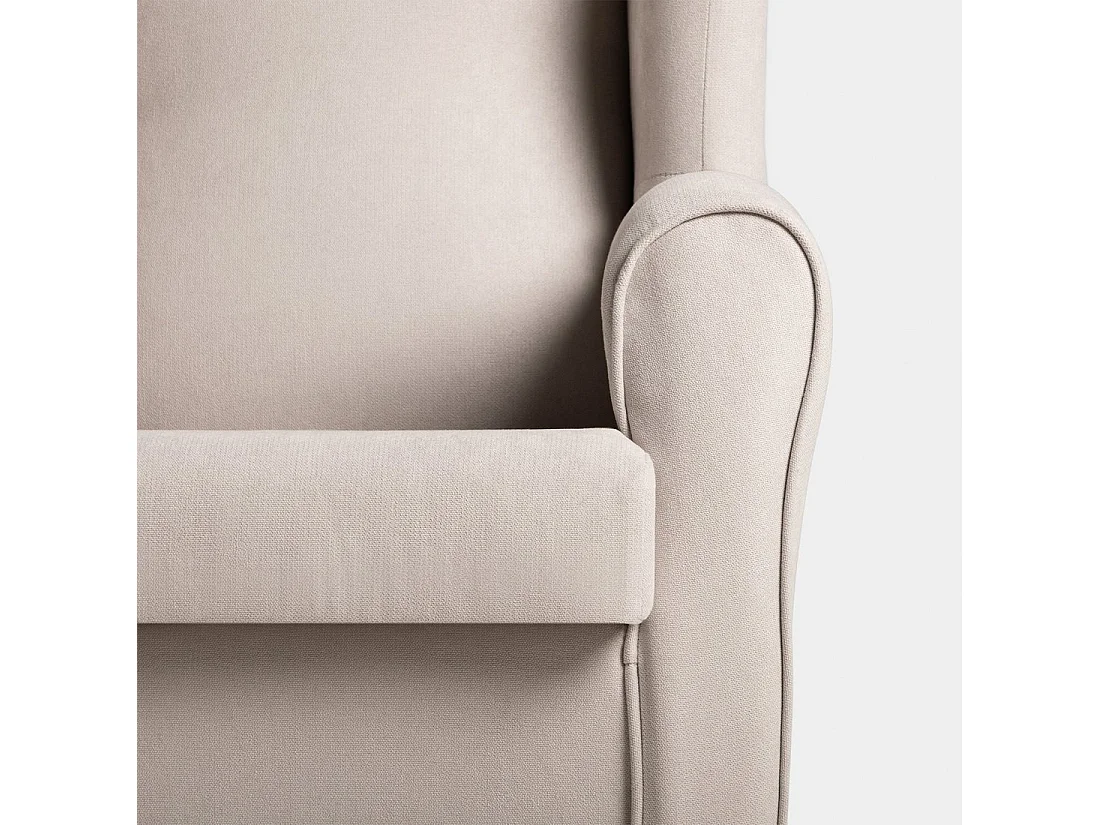 Fauteuil d'allaitement en tissu beige topo 76x98 cm-Lily