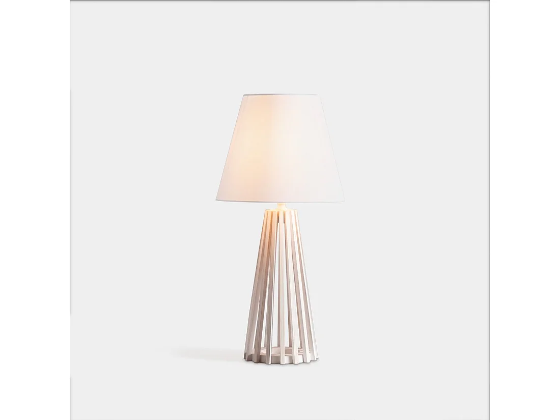 Lámpara de mesa de Madera Blanco 63 x 30- Auna