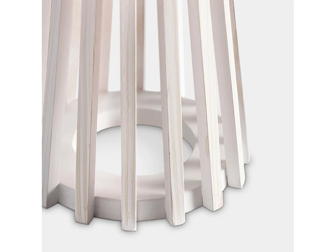 Lámpara de mesa de Madera Blanco 63 x 30- Auna