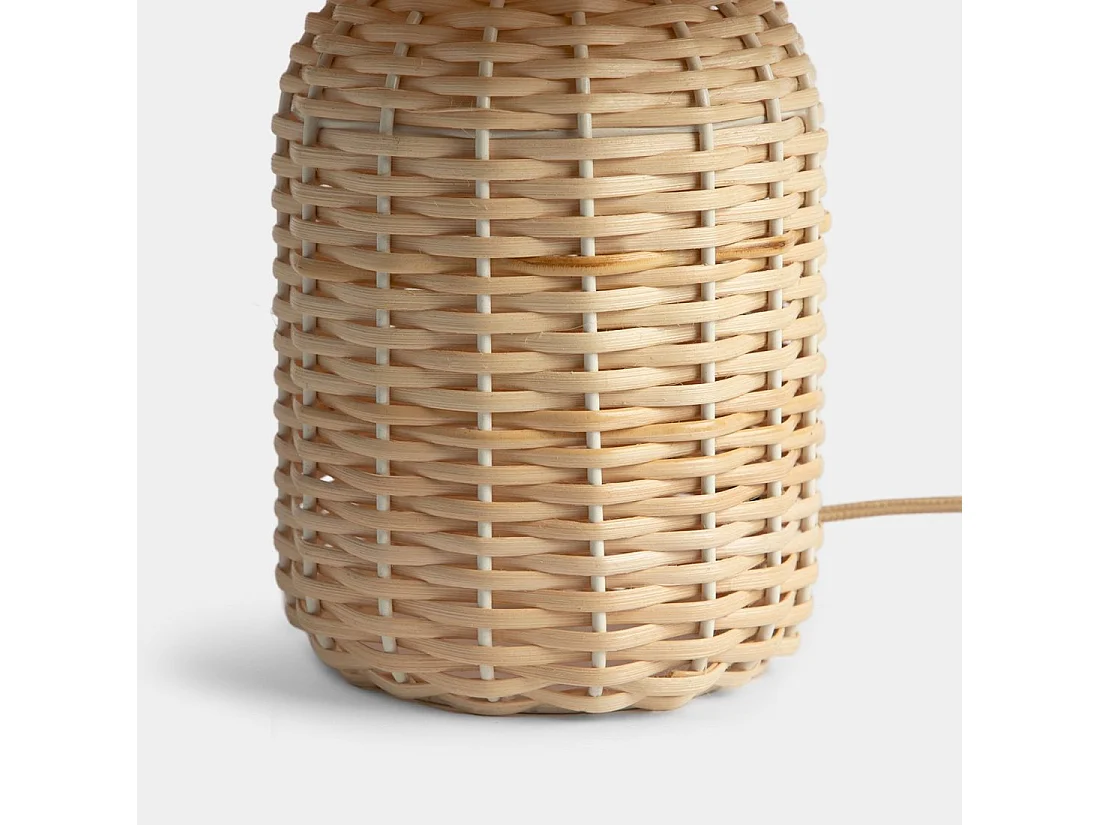Lampe de table en rotin naturel 25x43 cm-Lada
