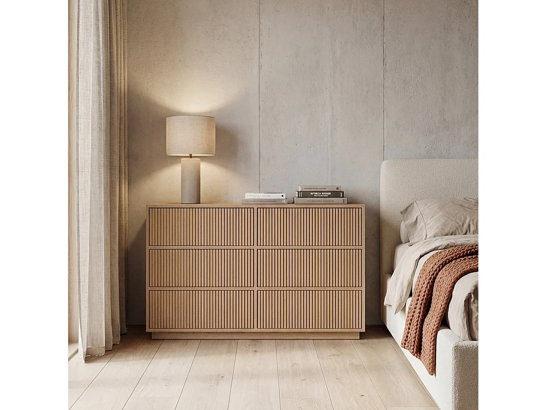 Cómoda doble de Madera Natural 77 x 120- Saven