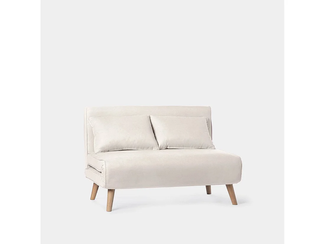 Sofá cama de Poliéster Beige 83 cm x 121 - Noa