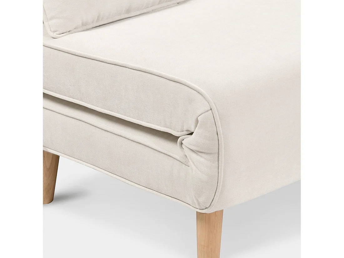 Sofá cama de Poliéster Beige 83 cm x 121 - Noa