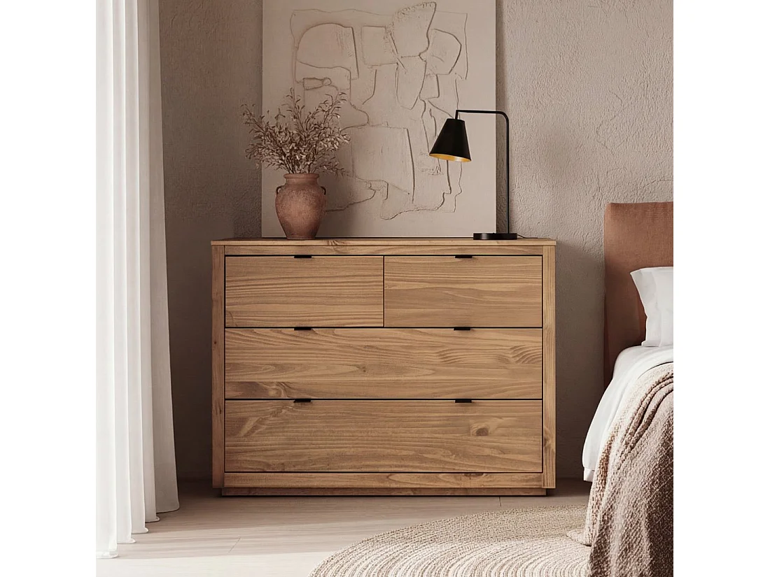 Cómoda de Madera Natural 80 x 110- Sven