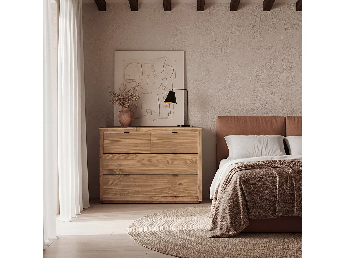 Cómoda de Madera Natural 80 x 110- Sven