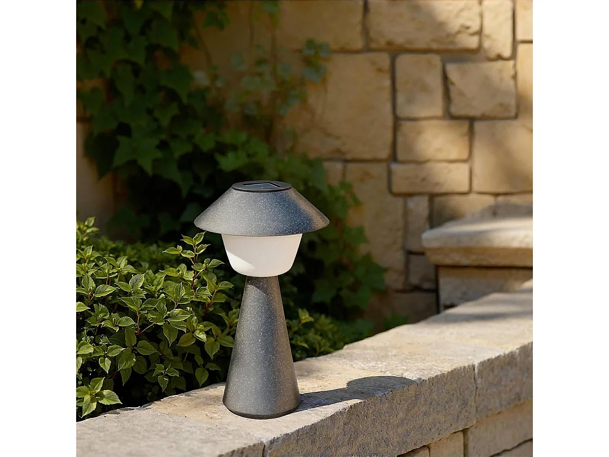Lampe d'Extérieur Solaire "Damon" 31cm Bleu Gris