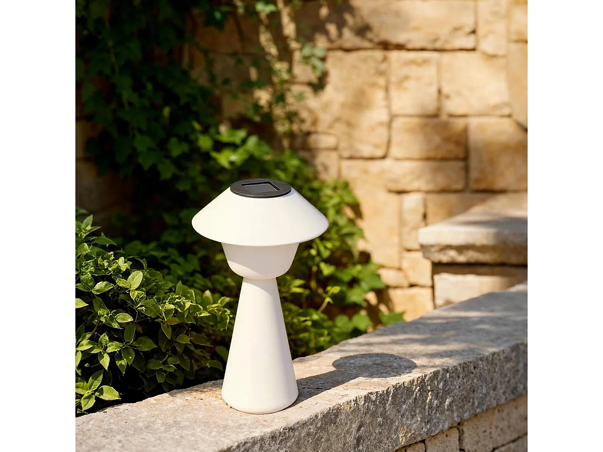 Lampe d'Extérieur Solaire "Damon" 31cm Beige