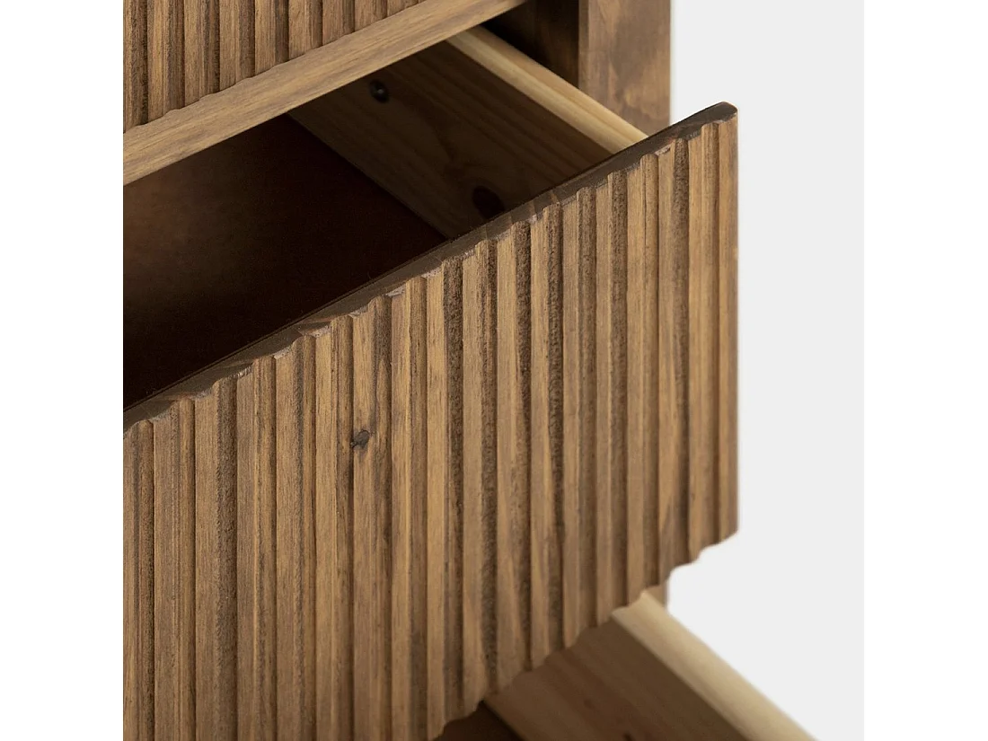 Cómoda de Madera Nogal 80 x 100- Hanne