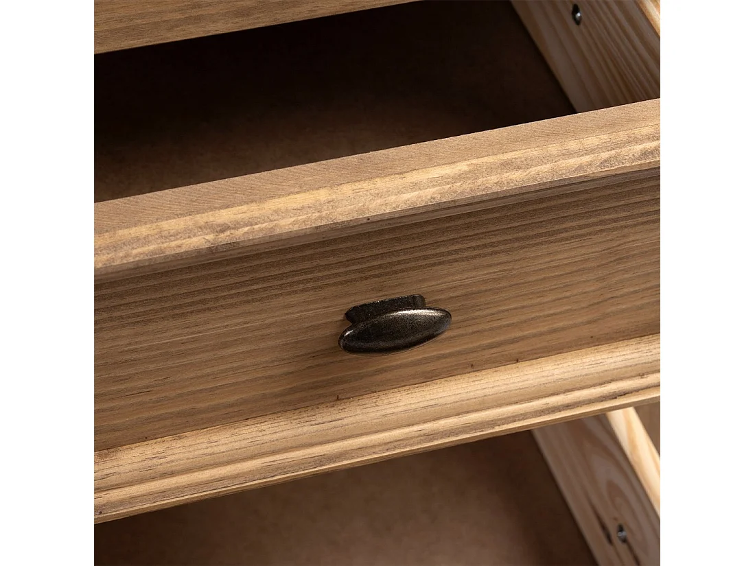 Cómoda de Madera Natural 77 x 93- Serena